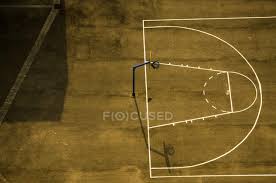 While i was growing up, there was a basketball court in every block in my neighbourhood, bulut tells afp, standing on the. Aerial View Of Empty Basketball Court Calais Pas De Calais France Directly Above Lines Stock Photo 398415090