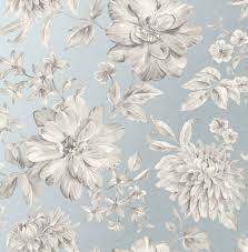 More wallpapers and features in the app. Crown Lucia Floral Grey Blue Wallpaper M1549 Www Batleydiy Co Uk