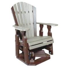 Amish Seaside Poly Composite Swivel Glider Quick Ship Swivel Glider Poly Outdoor Furniture Outdoor Furniture Collections