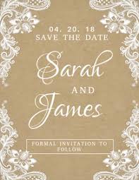 Set the tone for your big day with our personalised save the dates. Save The Date Card For Your Wedding Postermywall