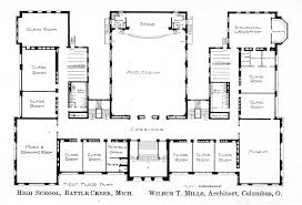 Battle Creek Hs Mi School Floor Plan School Floor School Building Plans