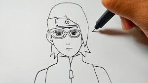 Gambar doraemon pensil mudah cara menggambar kartun doraemon halo sobat rindu sebelum kita lanjut untuk terpopuler 30 lukisan pensil pemandangan yang mudah ditiru di 2020. Cara Menggambar Sarada Paling Mudah How To Draw Sarada Very Easy Youtube