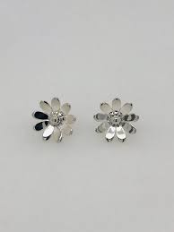 Tiffany hardwear:pearl hoop earrings in sterling silver. Sterling Silver Daisy Stud Earrings 12mm Catanach S Jewellers