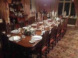 Even larger numbers can be catered for using a marquee within the beautiful castle grounds. The Dining Room Does Downton Abbey Dinner Is Served At Penarwel
