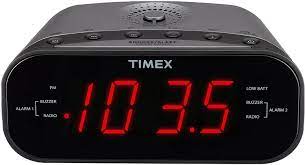 Staying connected ambient light, bluetooth, and dual alarm features have us in awe of this little alarm clock. Amazon Com Timex T231gy Am Fm Dual Alarm Clock Radio With 1 2 Inch Red Display And Line In Jack Gunmetal Home Audio Theater