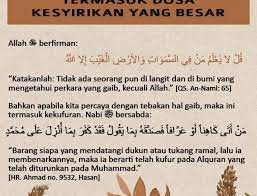 Menebak Hal Gaib Termasuk Dosa Kesyirikan Yang Besar Dosa Yang Quotes