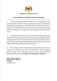 Bagi tempoh cuti rehat yang berakhir sewaktu tempoh pkp iaitu dari 18 mac sehingga 31 mac 2020, pegawai boleh kekal di kampung dan dianggap melaksanakan arahan bekerja dari rumah di kampung pegawai. Bekerja Dari Rumah Majikan Tidak Boleh Tolak Gaji Dan Cuti Tahun Atau Beri Cuti Tanpa Gaji Alhijrah Online