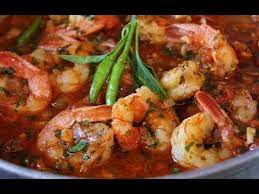 Shrimp In A Spicy Tomato Sauce Tastytuesdays Caribbeanpot Com Youtube Spicy Tomato Sauce Stuffed Peppers Seafood Recipes