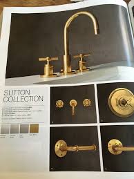 Restoration Hardware Sutton Collection Aged Brass Modern Faucet Restoration Hardware Sutton