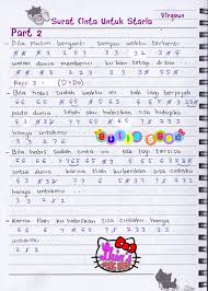 Surat Cinta Untuk Starla Lirik Chord Ukulele