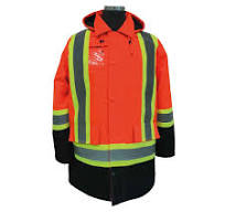 Parka de travail chauffant avec bandes réfléchissantes et capuche, X-large
