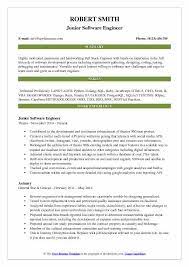 Junior Software Engineer Resume Samples | Qwikresume