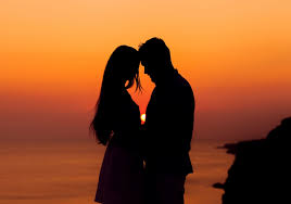 Image result for images silhouette precious moments sunset lovers