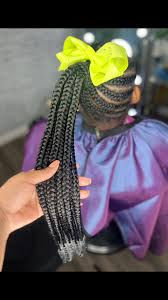 Braided Ponytail with Easter Beads