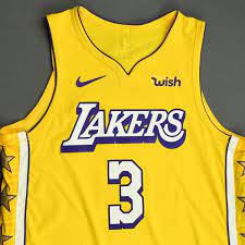 Anthony davis anthony davis #3 los angeles lakers association edition white jersey Anthony Davis Los Angeles Lakers Christmas Day 19 Game Worn City Edition Jersey Scored 24 Points Nba Auctions