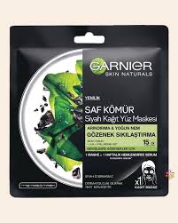 Garnier Saf Komur Siyah Kagit Yuz Maskesi Gozenek Sikilastirici Yuz Maskeleri Yuzler Siyah