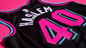Now the miami heat are adopting that retro aesthetic for their new vice city edition uniforms. Vice Nights 2 0 Miami Heat Unveil New City Uniform Sportslogos Net News