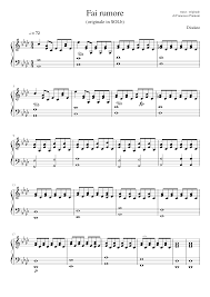 Buongiorno patrik mi piacerebbe imparare a suonare il pianoforte, ol.tre il manuale indicato sul corso di youtube ha altri testi da consigliare? Fai Rumore Sheet Music For Piano Solo Musescore Com