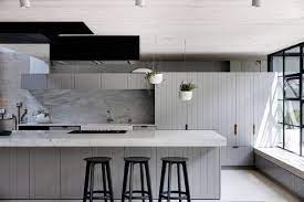 Conventional wisdom would say that this type of paneling can't be painted. Expert Eye How To Integrate Timber Panelling Into Your Kitchen Houzz Au