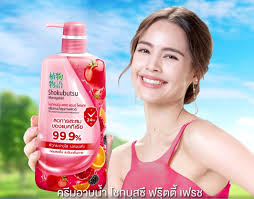 ครีมอาบน้ำ Shokubutsu ฟรุ๊ตตี้ เฟรช ซีรีส์ ลดการสะสมของแบคทีเรีย 99.9 %*  450ML