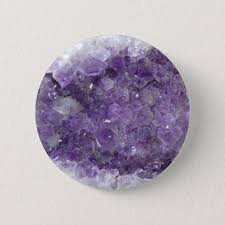Amethyst Geode Violet Crystal Gemstone Button Amethyst Gemstone Crystal Quartz February Button Crystal In 2020 Amethyst Geode Crystals And Gemstones Gemstones