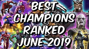 best champions ranked june 2019 seatins tier list marvel contest of champions