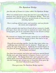 Just this side of heaven is a a magical place called rainbow bridge Rainbow Bridge Poem Digital Download Pet Loss Pet Sympathy Etsy