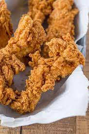 Super Crispy Chicken Tenders Made With A Buttermilk Marinade That Makes Them Really Tender An Crispy Chicken Recipes Spicy Fried Chicken Crispy Chicken Tenders