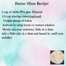 Slime Recipe Follow Us On Insta At Slimee Limes For More Vids And Recipes Butter Slime Recipe Slime Recipe Homemade Slime