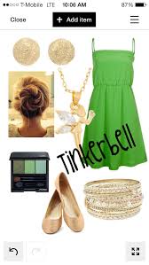 Tinkerbell Inspired Summer Outfit Festival Fancy Dress Disney Outfits Themed Outfits