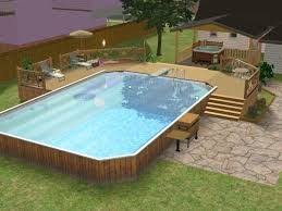The Sims 4 Community Lot Ideas Google Search Backyard Pool Above Ground Pool Decks Swimming Pools