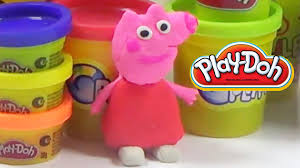 Play Doh Peppa Pig Character 3d How To Model Peppa Pig Kidssurprise Pig Character Kid Surprise Play Doh