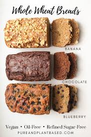 3 Delicious Whole Wheat Breakfast Breads No Oil Or Refined Sugar With Images Dairy Free Banana Bread Sugar Free Banana Bread Vegan Banana Bread Healthy