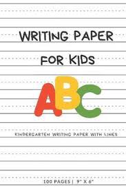 The most common kids writing paper material is paper. Bol Com Writing Paper For Kids Abc Kindergarden Writing Paper With Dotted Mid Line 100 Pages