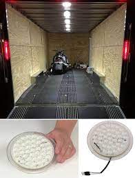 Opti Brite Low Profile Led Rv Dome Light 390 Lumens Round Clear Lens 12v 24v Optronics Rv Li Rv Lighting Dome Lighting Enclosed Trailers