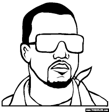 Free coloring pages of kids heroes. Kanye West Online Coloring Page Color Kanye West Coloring Books People Coloring Pages Online Coloring Pages