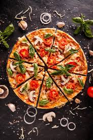 Pizza al padellino, or pan pizza, is a type of pizza that's baked in small, round pans. Flat Lay With Italian Pizza Containing Pizza Flat And Lay Italian Food Photography Food Flatlay Photographing Food