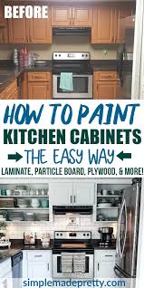 How To Paint Kitchen Cabinets White Without Sanding In 2020 Painting Kitchen Cabinets White Painting Kitchen Cabinets Kitchen Paint