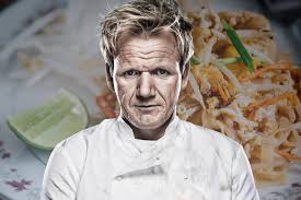 In an episode of the f word, gordon ramsay was tasked with making a pad thai dish for a group of buddhist monks in london (via youtube). This Thai Chef Rinsing Gordon Ramsay S Pad Thai Is The Ultimate Schadenfreude Gq