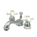 Porcelain cross handle faucet