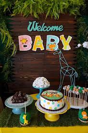 Safari Animal Baby Shower Kara S Party Ideas Safari Animals Baby Shower Animal Baby Shower Theme Animal Baby Shower