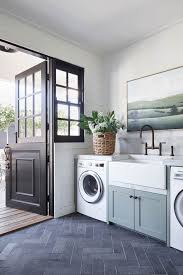 Wooden floors look great with farmhouse decor, and can be warmed up with a jute rug. 13 Beautiful Laundry Rooms Decorating Ideas For Laundry Rooms