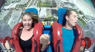 On july 23, 2011, three riders suffered minor injuries and were taken to the hospital after one of the ride's legs malfunctioned and broke apart. Fairground Ride Causes Teenager To Pass Out But His Screaming Friend Does Not Notice Daily Mail Online