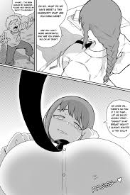 gts tamago, makima (chainsaw man), chainsaw man, domination, highres, 1boy,  1girl, blush, breast attack, breast crush, breasts, breasts squeezed  together, comic, faceless, faceless male, femdom, giant, giantess, huge  breasts, looking down, monochrome,