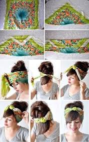 Comment Porter Nouer Mettre Foulard Cheveux Coiffure Avec Foulard Foulard Cheveux Foulard Pour Cheveux Courts
