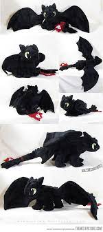 Awesome Night Fury Plush How Train Your Dragon Toothless How To Train Your Dragon