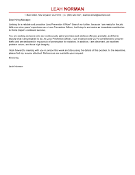 Best Loss Prevention Officer Cover Letter Examples Livecareer