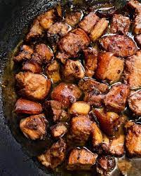 Chef sheldon simeon is making a tasty dish with pork belly and jasmine rice. Pork Adobo Lutong Pinoy Recipe