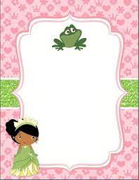 Princess And The Frog Invite Blank Baby Shower Princess Baby Shower Invitations