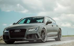 Audi sport has the rs3 and rs4 avant in its current portfolio, but setting aside the r8 supercar, which is a bespoke two seater, the rs7 sportback represents the brand's crowning glory: Herunterladen Hintergrundbild Audi Rs7 Sportback 2016 Autos Supercars Grau Rs7 Audi Fur Desktop Kostenlos Hintergrundbilder Fur Ihren Desktop Kostenlos